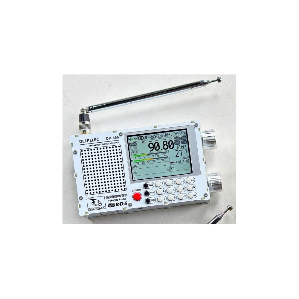 DP-666 TEF6686 Radio Full Band ad alta sensibilità FM AM LW MW SW Onde corte ESP32 RDS