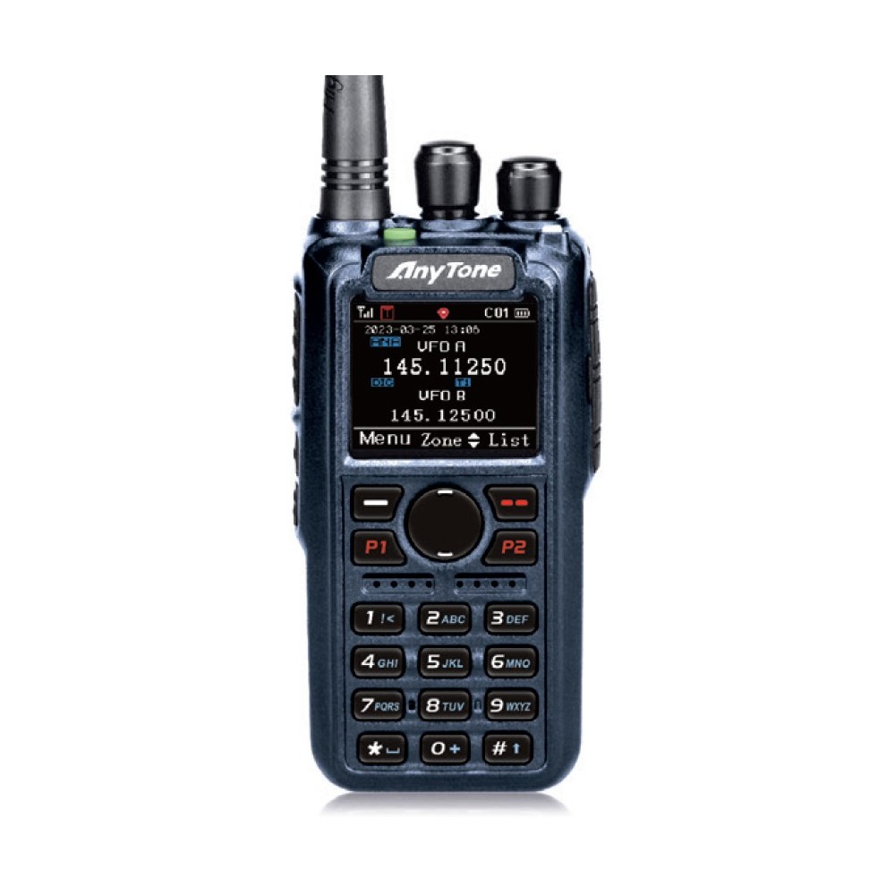 ANYTONE AT-D890UV- RTX VHF/UHF AIRBAND RX CROSS BAND RPT BT/VFO/ROAMING/GPS