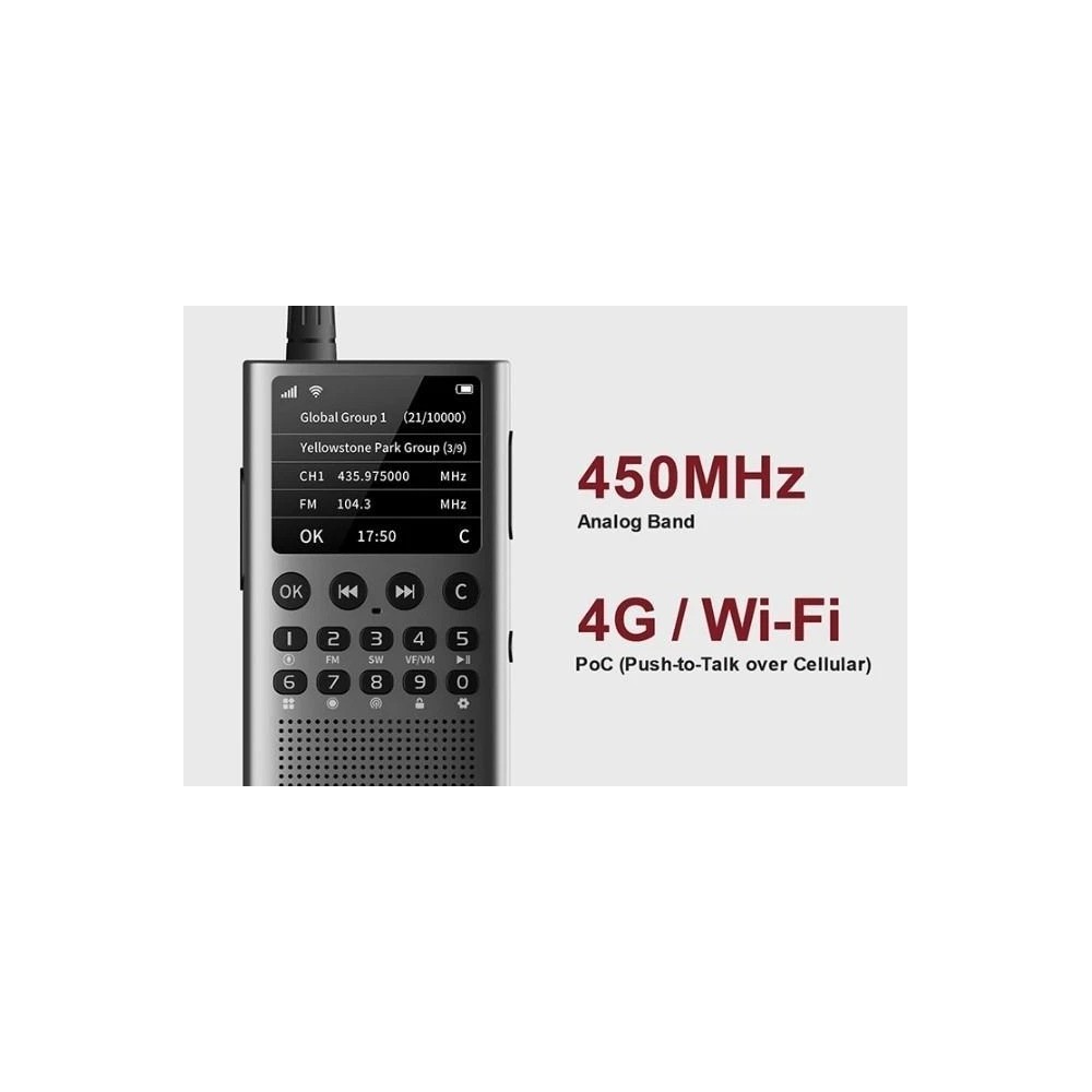 CHOYONG WT-2 PMR 446, INTERNET RADIO,built-in GPT AI Voice Assistant FM RADIO