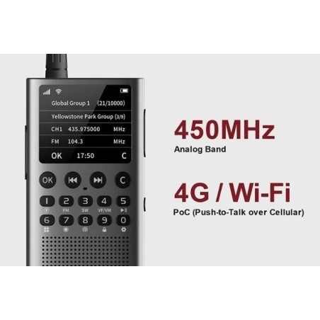 CHOYONG WT-2 PMR 446, INTERNET RADIO,built-in GPT AI Voice Assistant FM RADIO