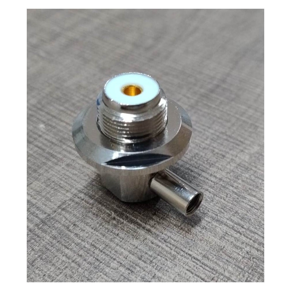 CONNETTORE CENTRO TETTO A 90 GRADI SO239 A VITE PER RG58/RF195