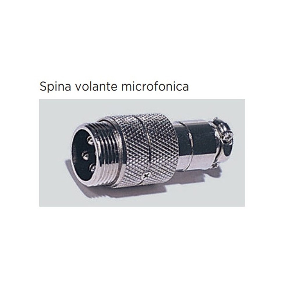 CONNETTORE MICROFONICO MASCHIO VOLANTE A 4 POLI CLASSICO