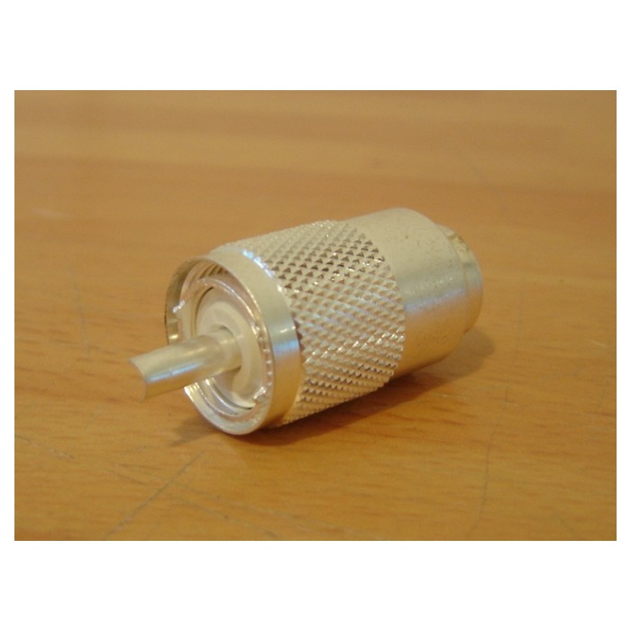 CONNETTORE PL259 A SALDARE PER RG213/RG8 ISOLAMENTO IN TEFLON