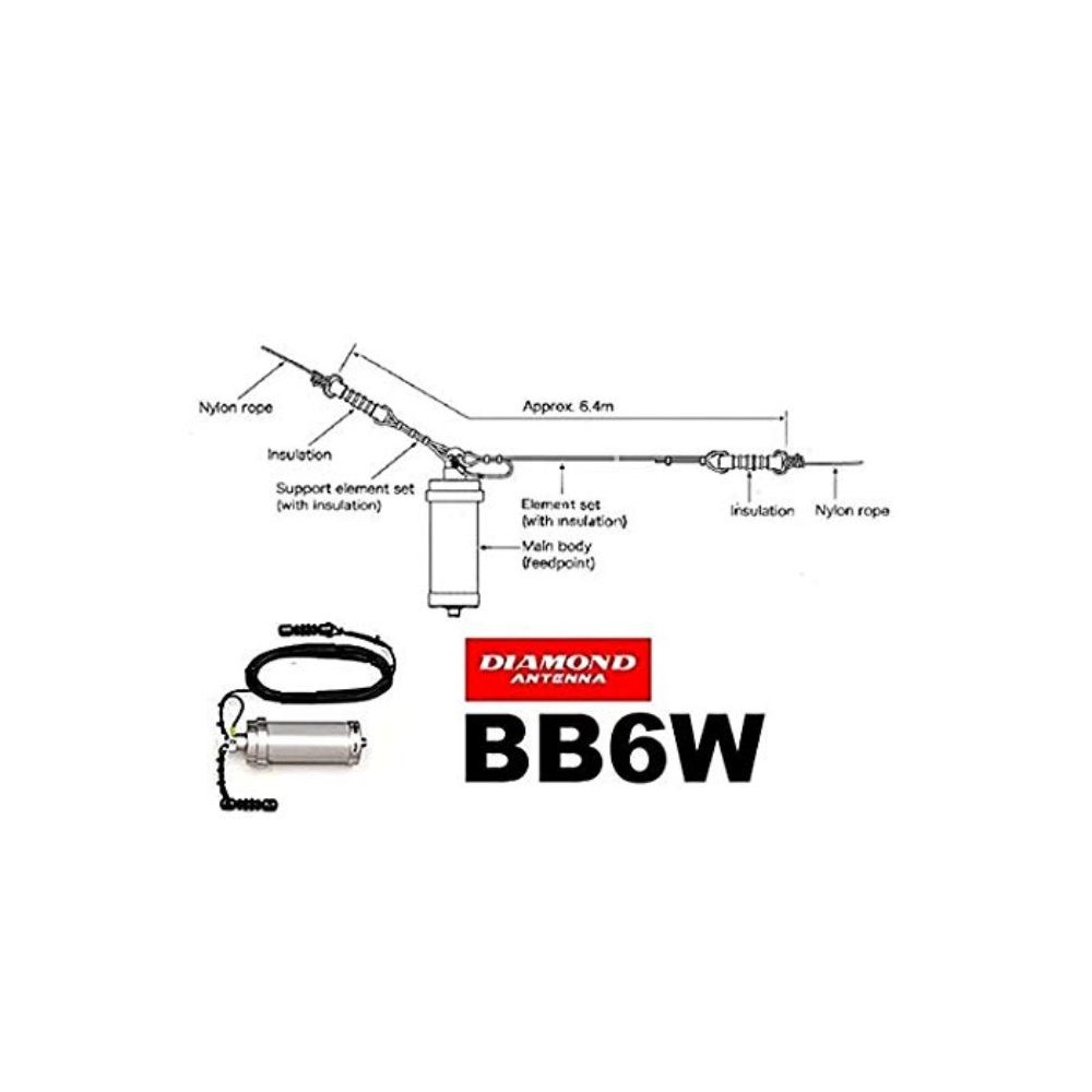 DIAMOND BB-6W ANTENNA LONG WIRE 2-30 MHz  UNICO BRACCIO DA 6.4 MT