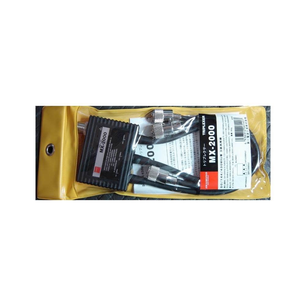 DIAMOND MX-2000 TRIPLEXER 1.6-60/110-170/300-950 MHz CONNESSIONI PL259/PL259/PL259