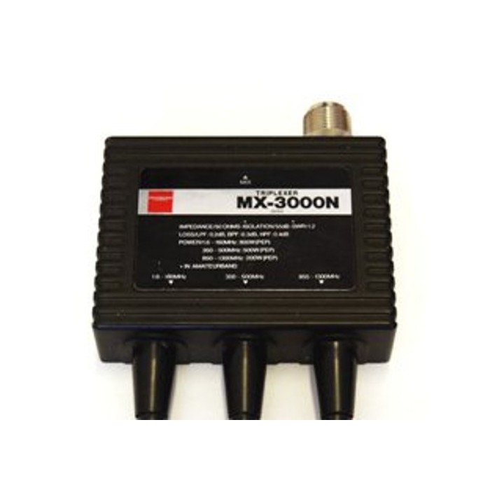 DIAMOND MX-3000 TRIPLEXER 1-160 350-500 850-1300 MHz CONNESSIONI PL259 PL259 NM