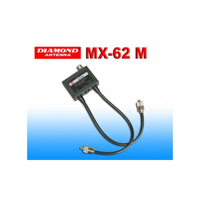 DIAMOND MX-62M DUPLEXER 1.6-56/76-470  MHz CONNESSIONI PL259/PL259