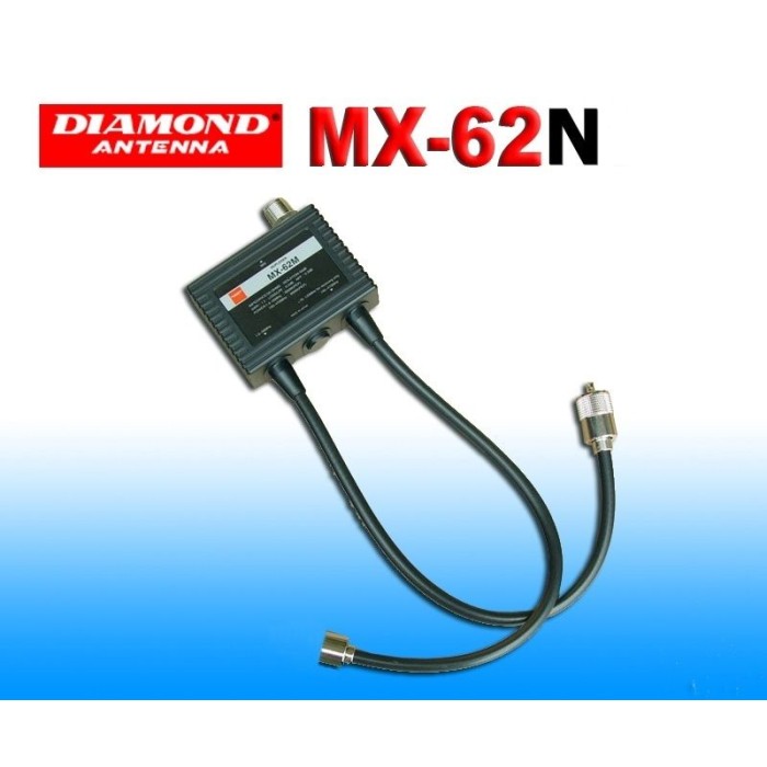 DIAMOND MX-62N DUPLEXER 1.6-56/76-470 MHz  CONNESSIONI PL259/NM