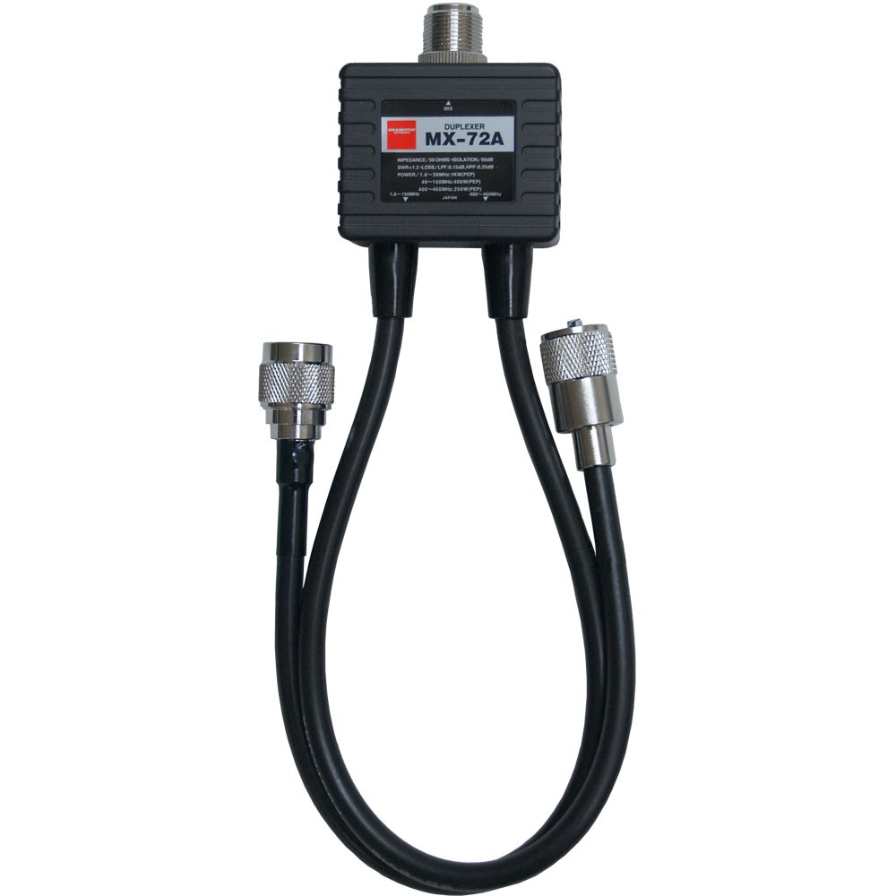 DIAMOND MX-72A DUPLEXER 1.6-150/400-460 MHz CONNESSIONI PL259/NM