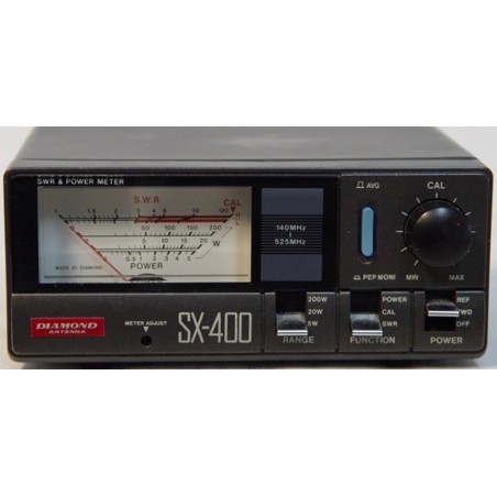 DIAMOND SX-400 ROSMETRO WATTMETRO 144-525 MHz  200 WATT A SCALE SELEZIONABILI