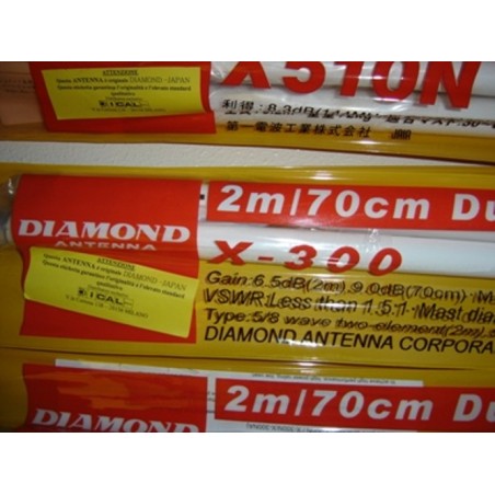 DIAMOND X-300N  ANTENNA VERTICALE 144/430 MHz ALTEZZA 310 cm