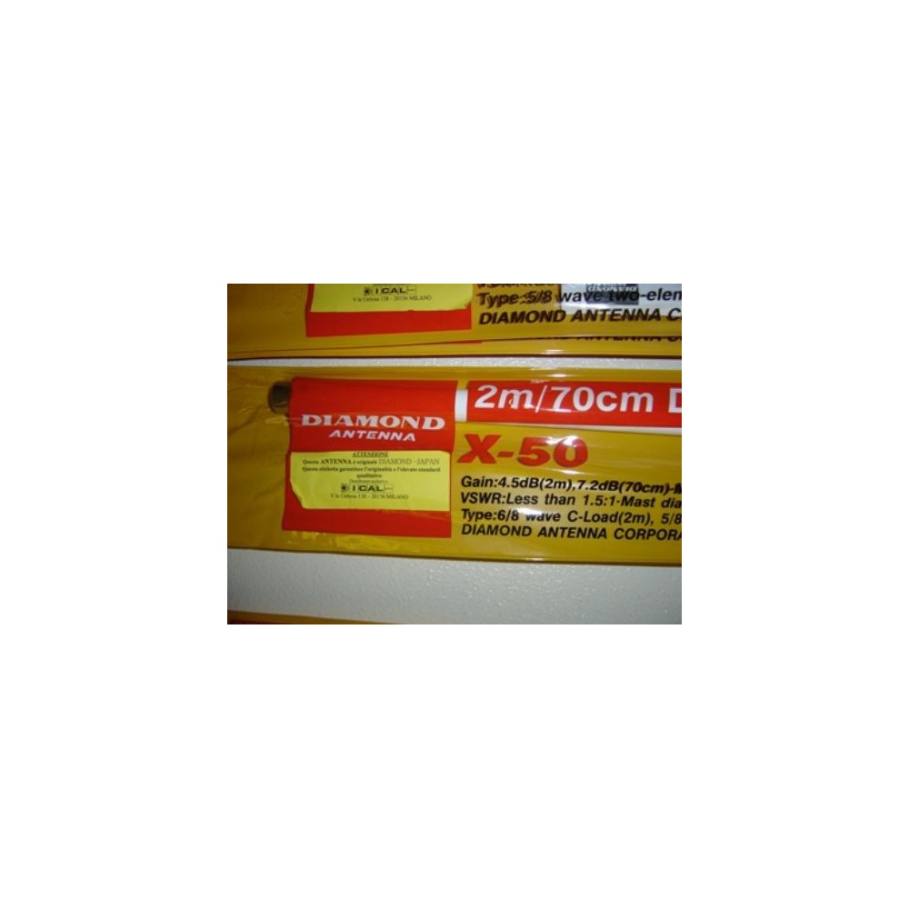 DIAMOND X-50N - ANTENNA VERTICALE 144/430 MHz ALTEZZA 170 cm