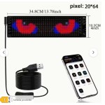 Display a pixel LED morbido, arrotolabile, programmabile da app, per orologio, CALL, etc