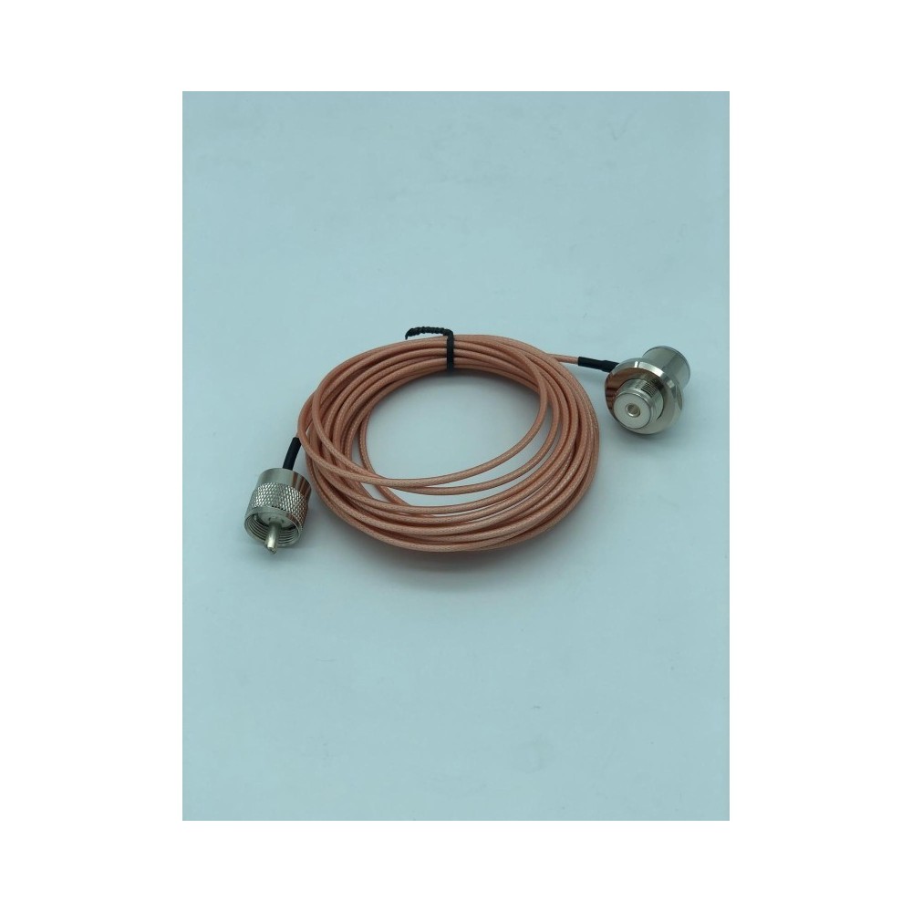 FALKON ECH-316 Supporto centro tetto c/guina trasparente SO-239/PL-259 c/RG316 4mt