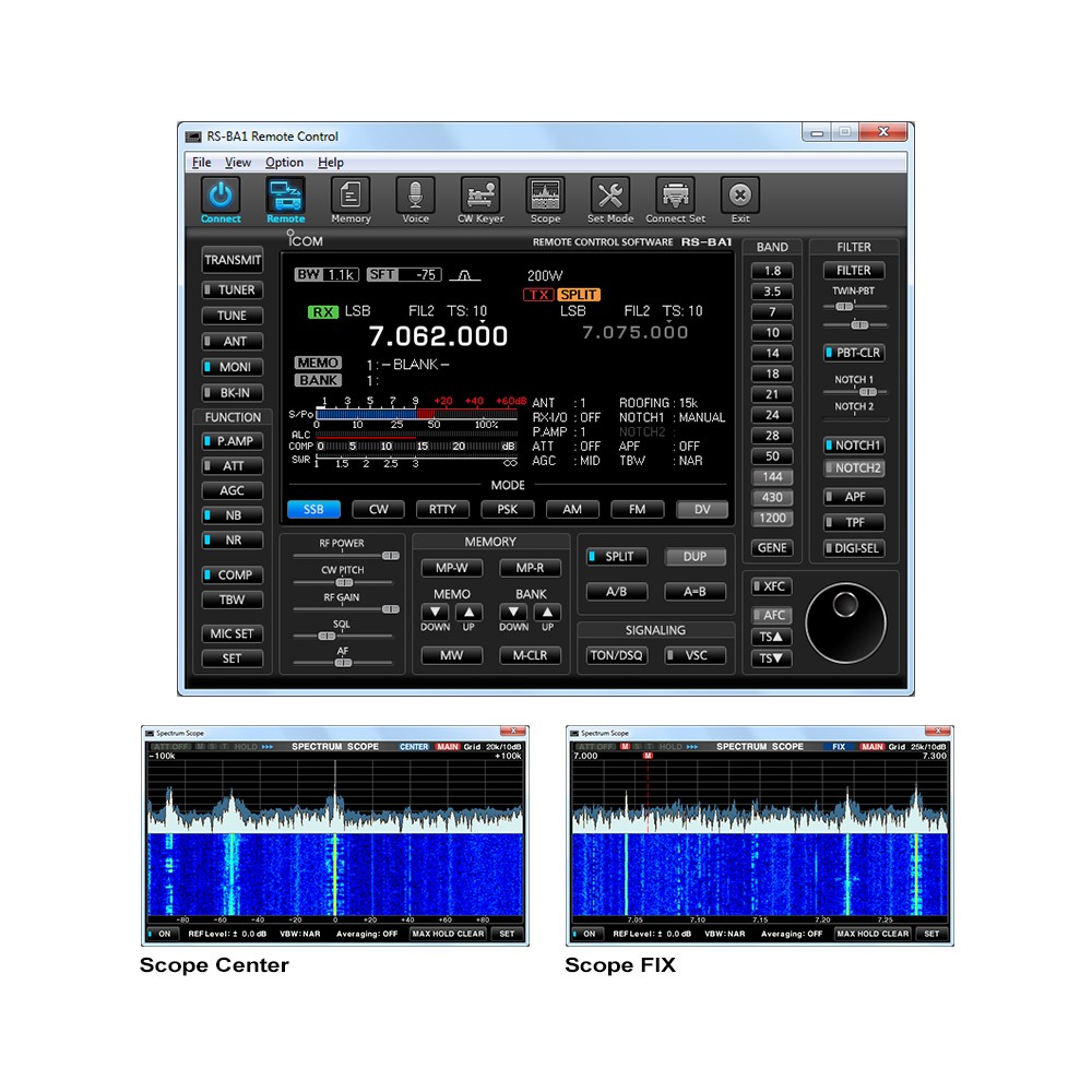 ICOM RS-BA1 V2 Software per il controllo remoto tramite IP