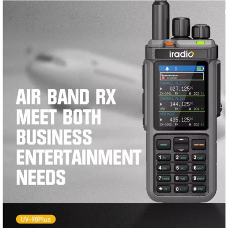 IRADIO UV-98 PLUS Walkie Talkie 10W AM CB SSB LW MW SW HF Ripetitore a banda incrociata 1024 canali RT-880G