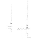 PRESIDENT HIMALAYA WB - ANTENNA  22-30 MHz & CB - 2000 WATT 1/2 ONDA