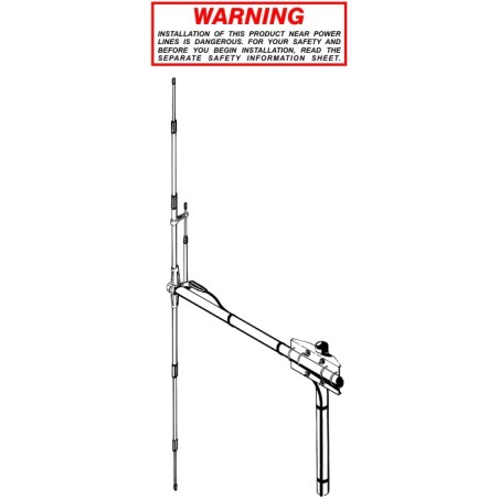 SIRIO SD-Dipole ANTENNA VERTICALE OMNIDIREZIONALE 26.5 - 30 MHz Tarabile