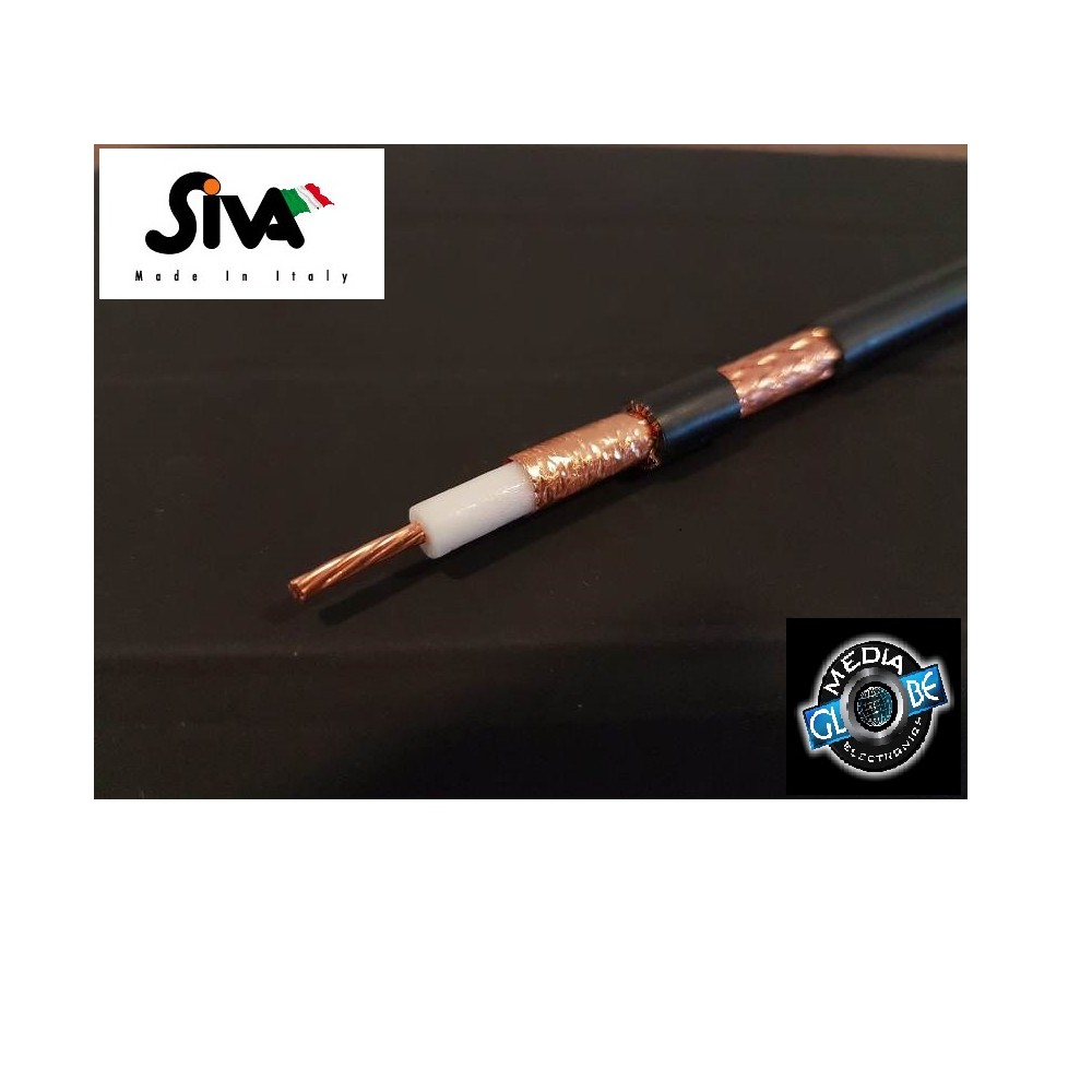 SIVA RF 287 UF PVC ULTRAFLESS.  7 mm  CAVO  BASSA PERDITA DOPPIO SCHERMO