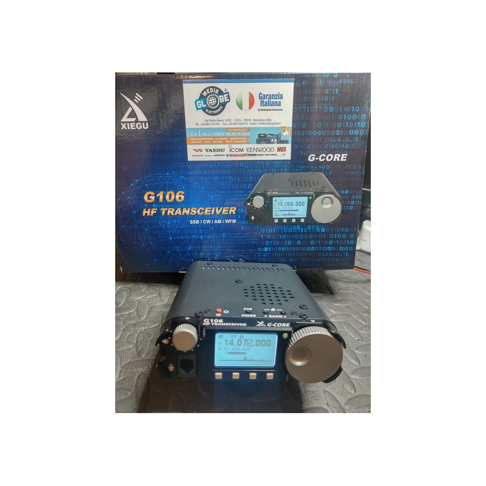 Xiegu G106 SDR -  Ricetrasmettitore HF Radio QRP 5W, SSB CW AM WFM FT8, Modalità dati