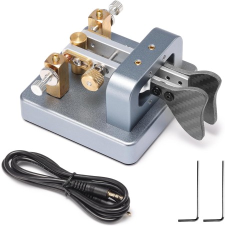 XIEGU VK-6 Iambic CW Dual Paddle Automatic Keyer, contatti in rame argentato, jack da 3,5 mm, G90, X6100, X6200, X5105, G106