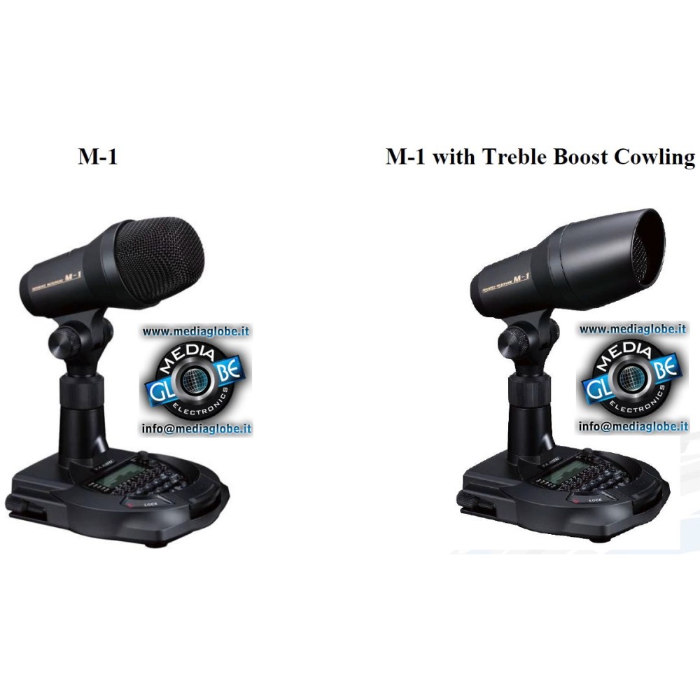 YAESU M-1 - MICROFONO doppia capsula,  dinamica e a condensatore con EQ