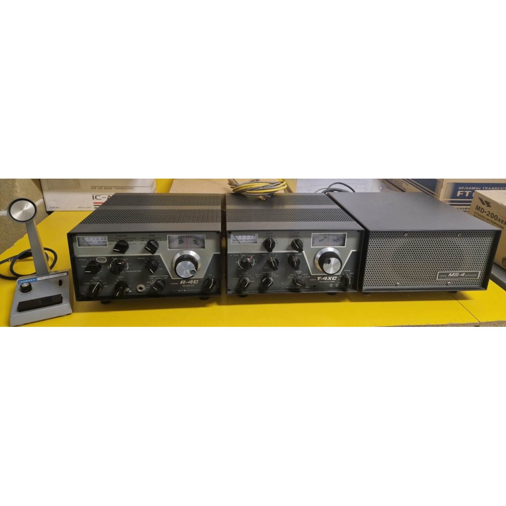 DRAKE LINEA COMPOSTA DA R-4C, T-4XC, MS-4, TURNER PLUS THREE, HF 1,8/30MHZ SSB