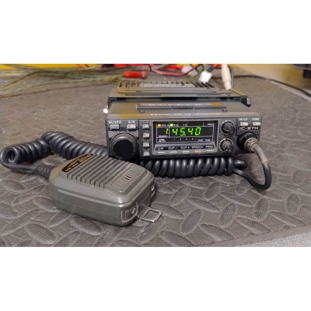 ICOM IC-27H VHF FM 144/145MHZ - 5/50WATT - CON STAFFA SGANCIO RAPIDO - NO TONI