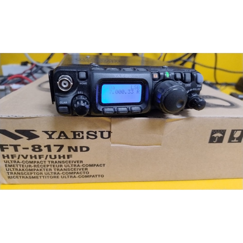 YAESU FT-817ND QRP - HF/50/VHF/UHF ALLMODE - BUONO STATO CON IMBALLO ORIGINALE